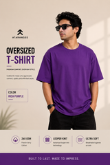 Rich Purple | Oversize T-Shirt | Atarangee