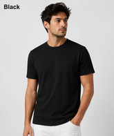 Premium Black Plain T-Shirt | 180 GSM | 100% Cotton