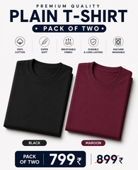 Atarangee Everyday Essentials Combo – Black & Maroon