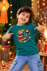 Lavangi Samja Kya, Atom Bomb Hai Apun | Kids Diwali T-Shirt | Atarangee