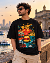 Mumbai – City of Madness & Magic | Oversize Marathi T-Shirt | Atarangee