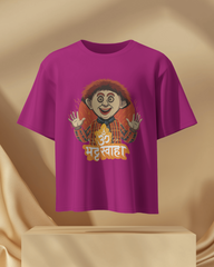 Om Fat Swaha – Oversize Marathi T-Shirt for Adults | Cult Movie Inspired | Atarangee