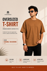 Caramel Tan Brown | Oversize T-Shirt | Atarangee