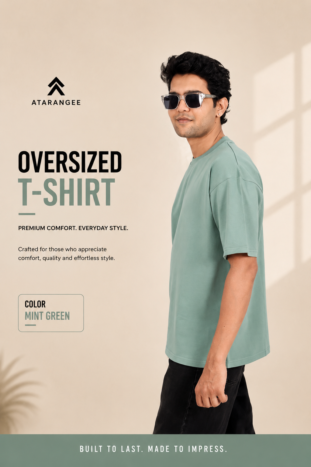 Mint Green | Oversize T-Shirt | Atarangee