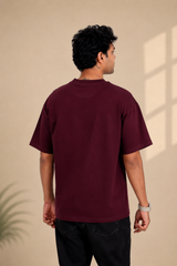 Burgundy | Oversized T-Shirt | Atarangee