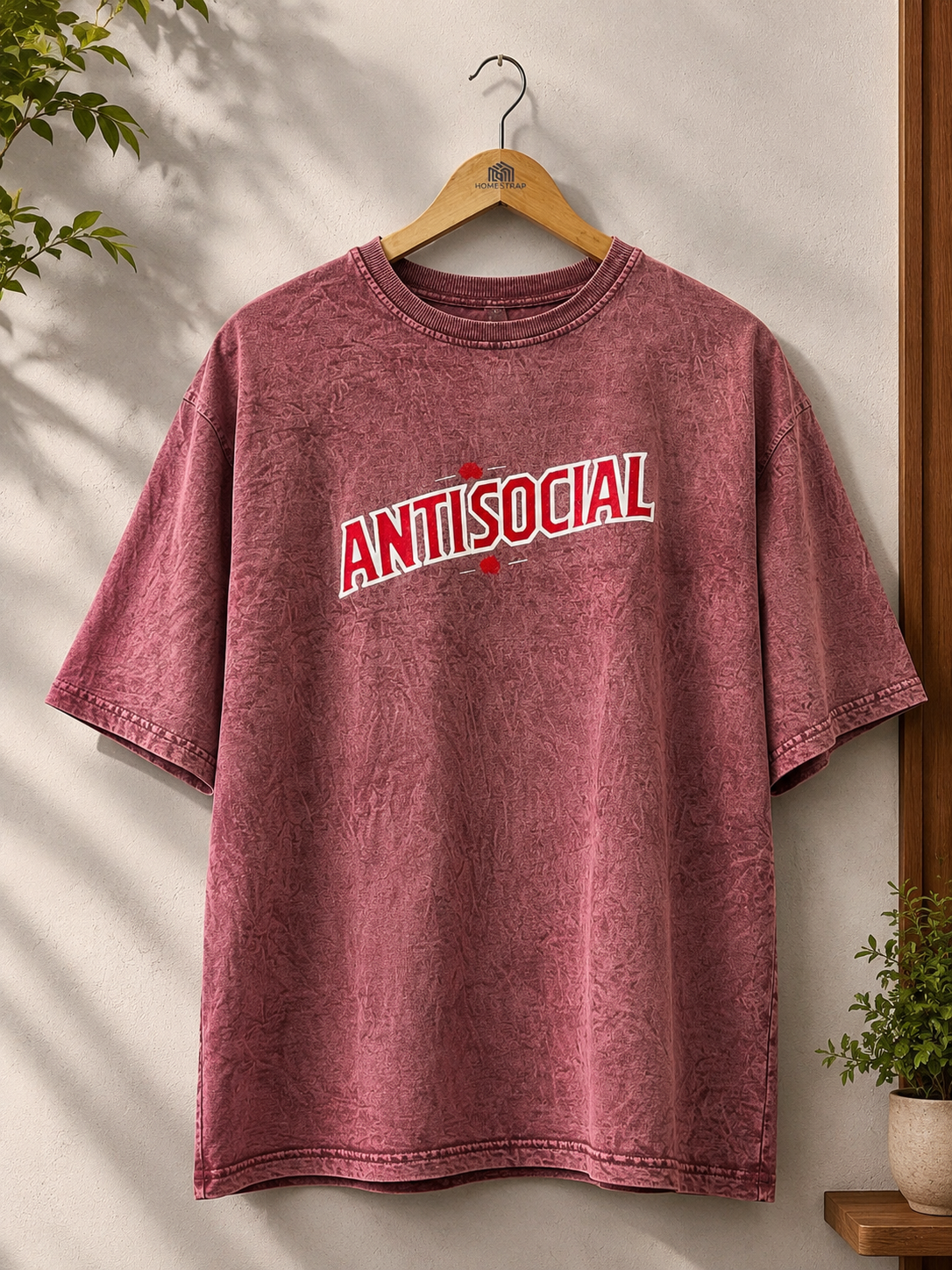 ANTISOCIAL – Acid Wash Oversize T-Shirt | Unisex | Atarangee
