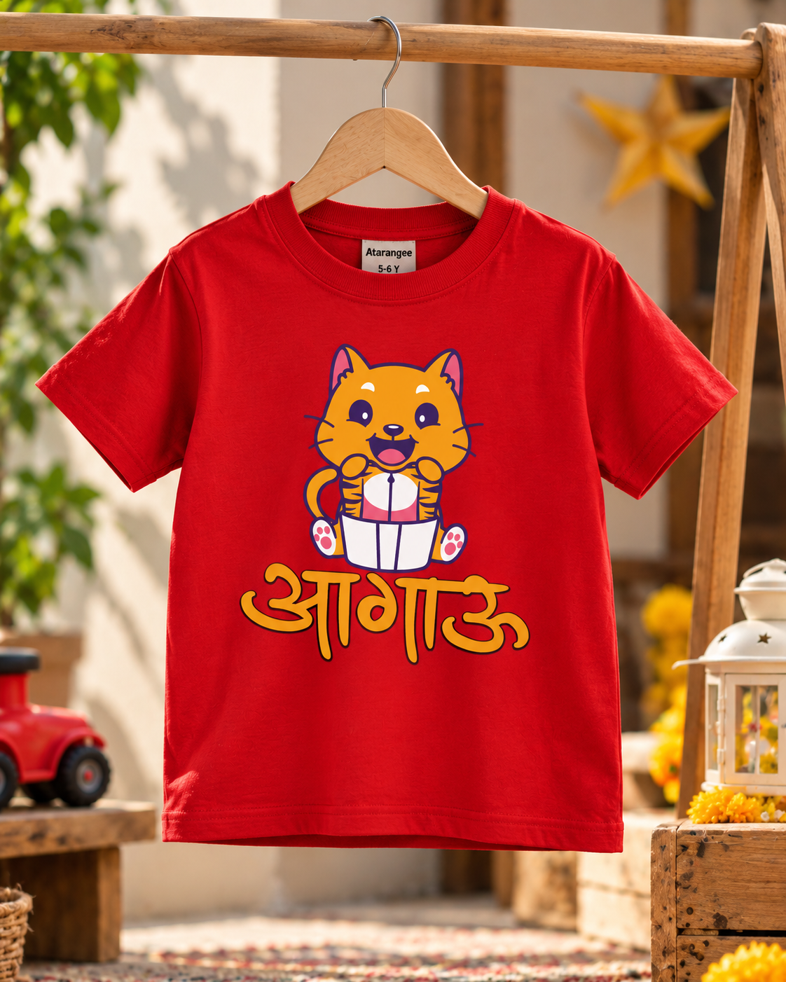 Aagau – Kids Marathi T-Shirt | Atarangee