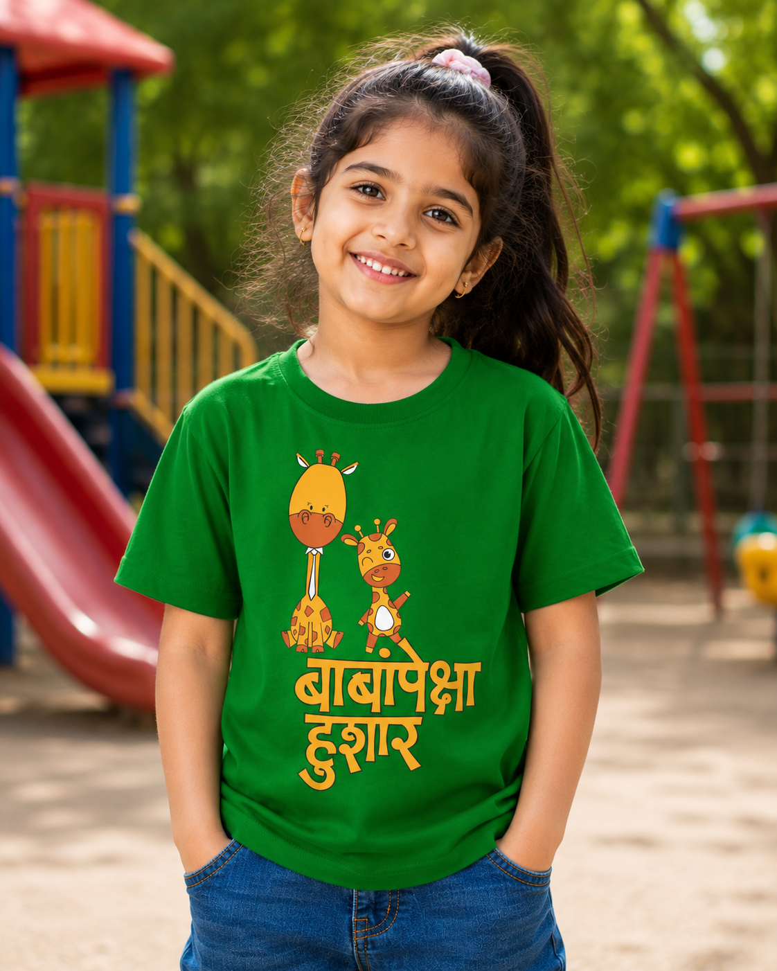 Baba Peksha Hushar – Kids Marathi T-Shirt | Atarangee