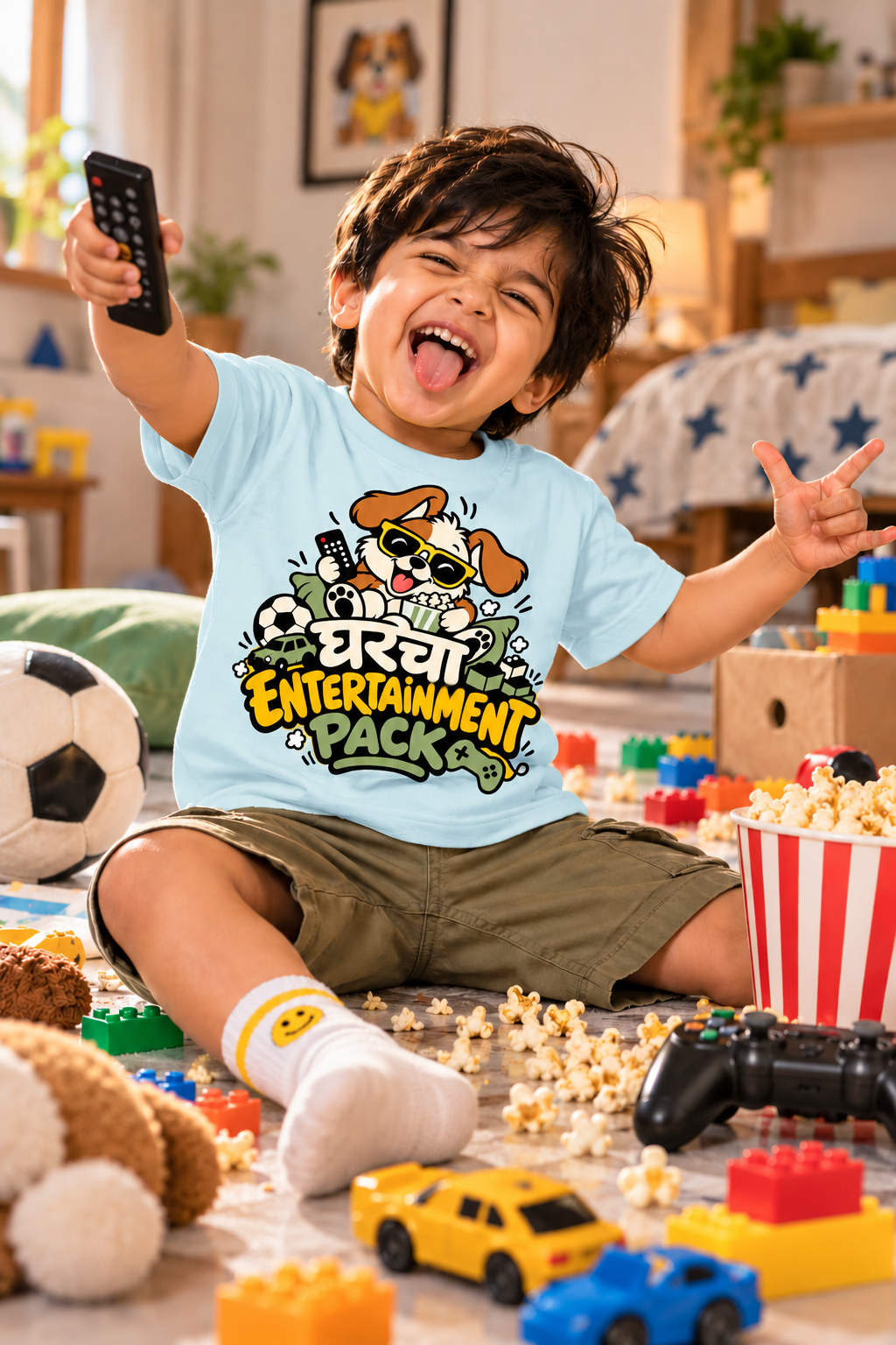 Gharacha Entertainment Pack | Kids T-Shirt | Atarangee