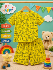 Masti Doodle | Kids Cord Set |  T-shirt + Half Pant | Ataranngee