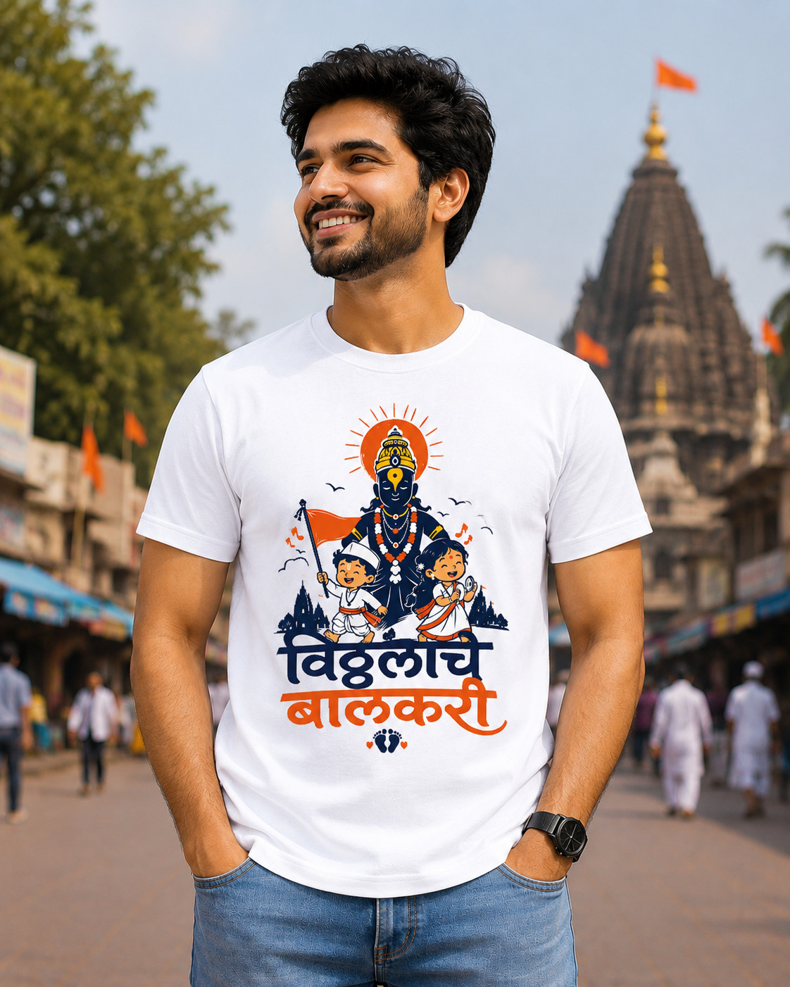 Devotees of Vitthal – Marathi T-Shirt | Unisex | Atarangee