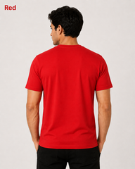 Premium Red Plain T-Shirt | 180 GSM | 100% Cotton