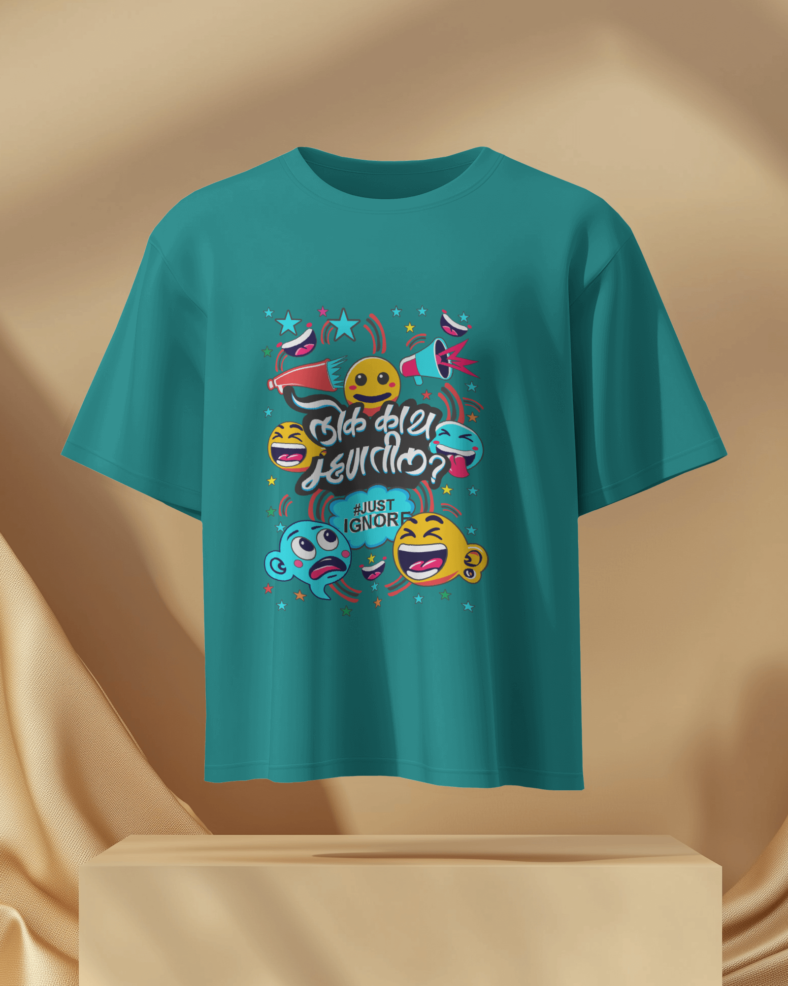 Lok Kay Mhantil – Just Ignore | Oversize Marathi T-Shirt | Atarangee