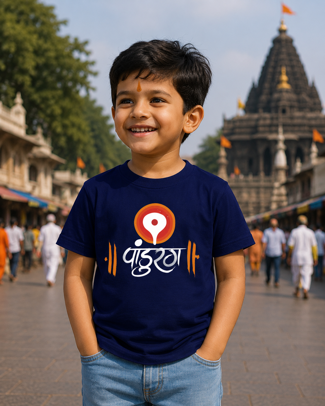 Pandurang – Kids T-Shirt | Unisex | Atarangee