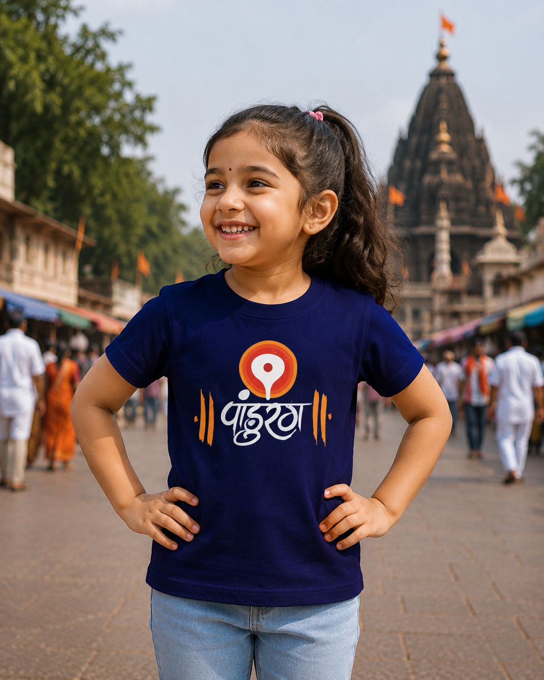 Pandurang – Kids T-Shirt | Unisex | Atarangee
