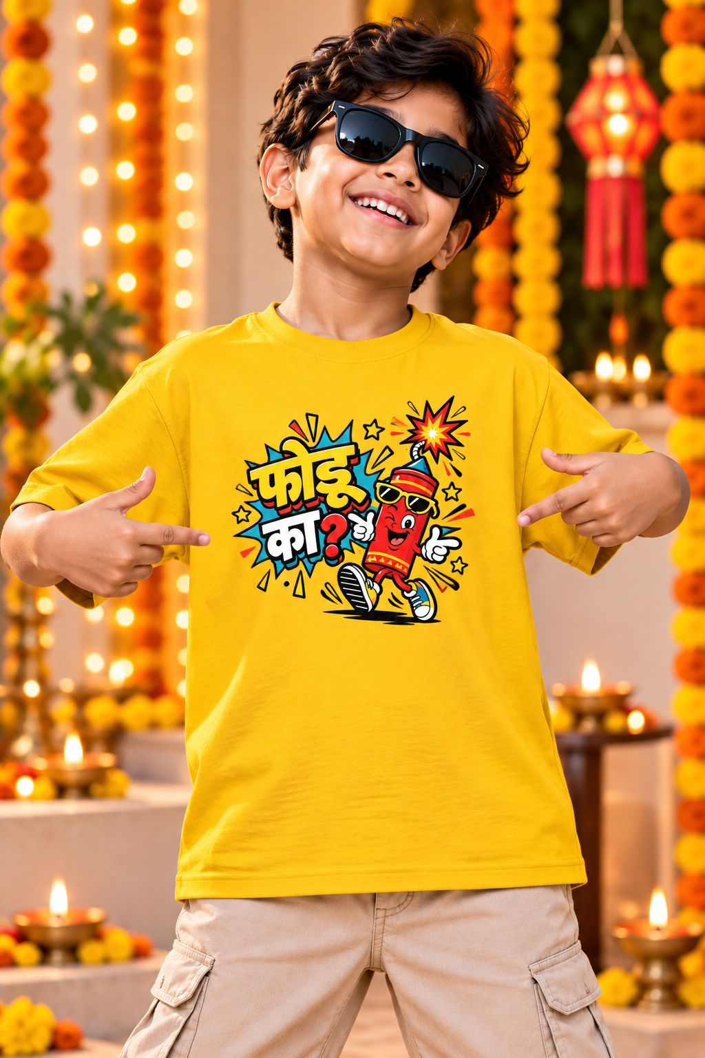 Phodu Ka? | Kids Diwali T-Shirt | Atarangee