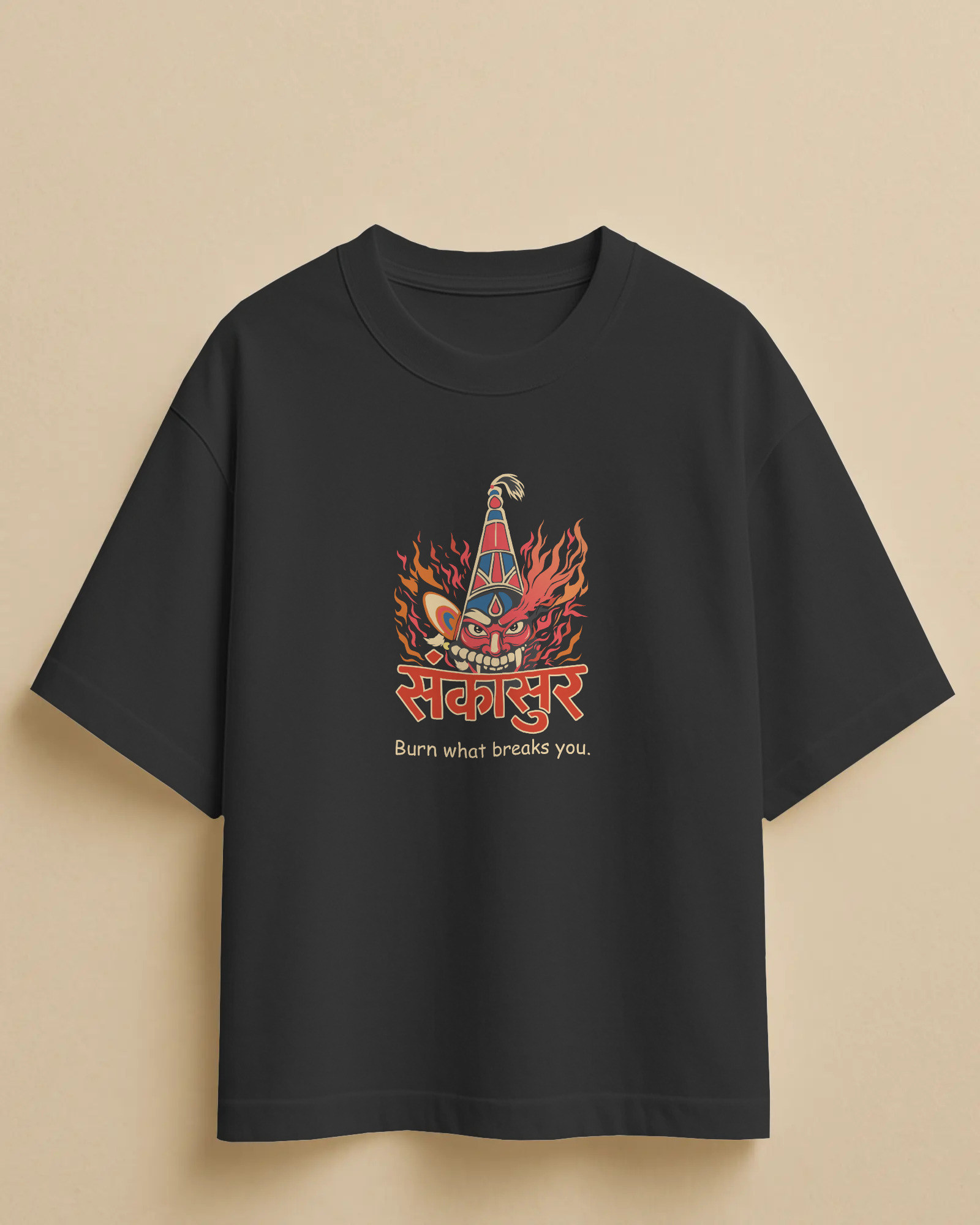 Sankasur – Oversize Marathi T-Shirt for Adults | Konkan Shimga Festival Special | Atarangee