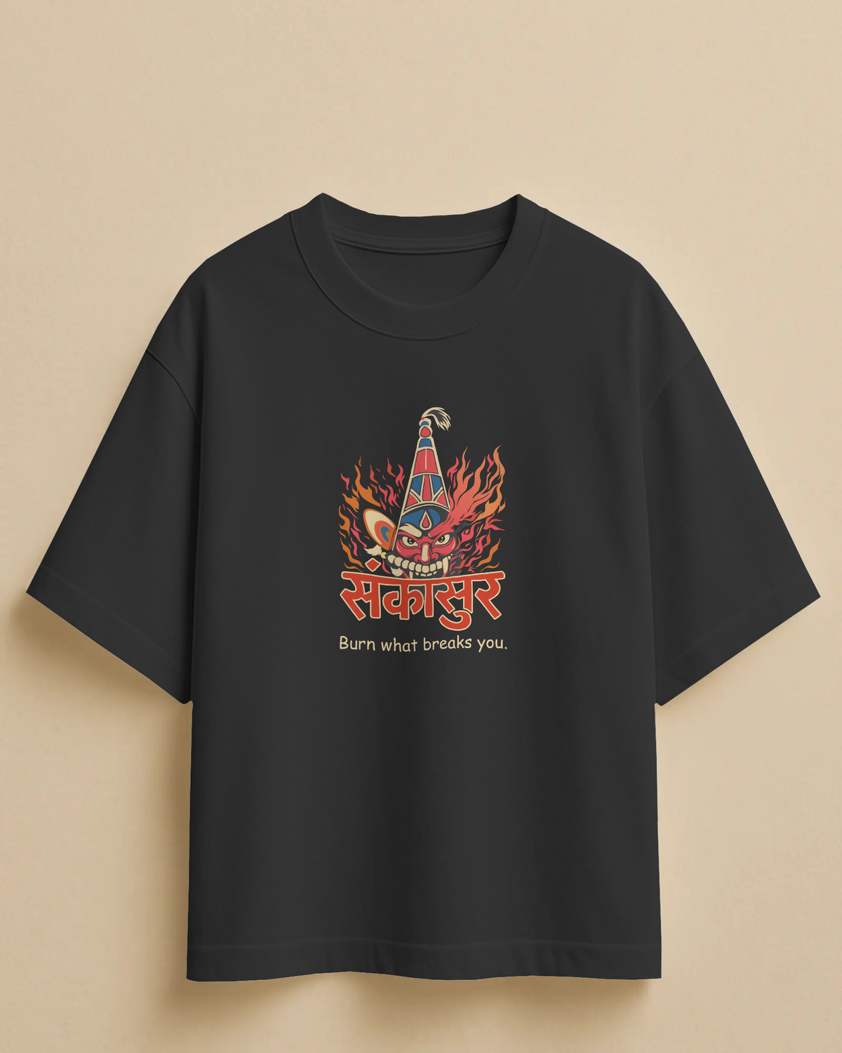 Sankasur – Oversize Marathi T-Shirt for Adults | Konkan Shimga Festival Special | Atarangee