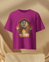 Om Fat Swaha – Oversize Marathi T-Shirt for Adults | Cult Movie Inspired |
